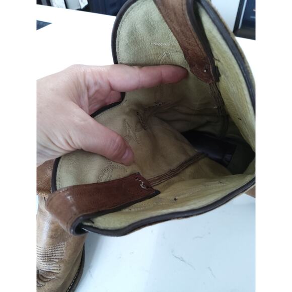 Abilene Vintage leather riding biker work boots Brown Men's 8 - Picture 6 of 8